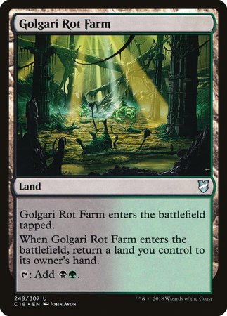 Golgari Rot Farm [Commander 2018] | Good Games Cannington