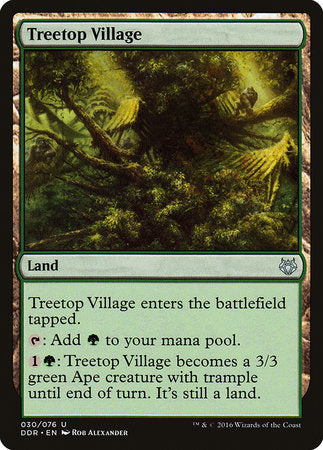 Treetop Village [Duel Decks: Nissa vs. Ob Nixilis] | Good Games Cannington
