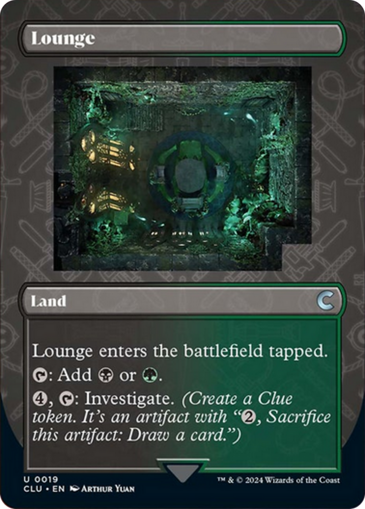 Lounge (Borderless) [Ravnica: Clue Edition] | Good Games Cannington