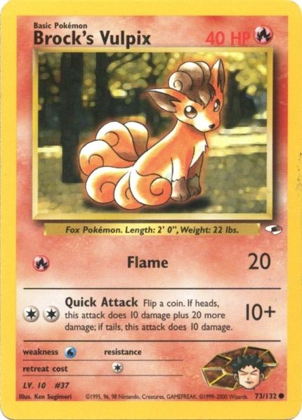 Brock's Vulpix (73/132) [Gym Heroes Unlimited] | Good Games Cannington