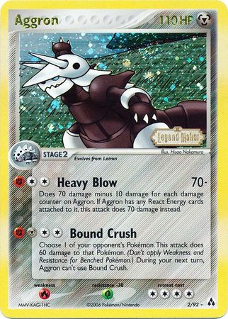 Aggron (2/92) (Stamped) [EX: Legend Maker] | Good Games Cannington