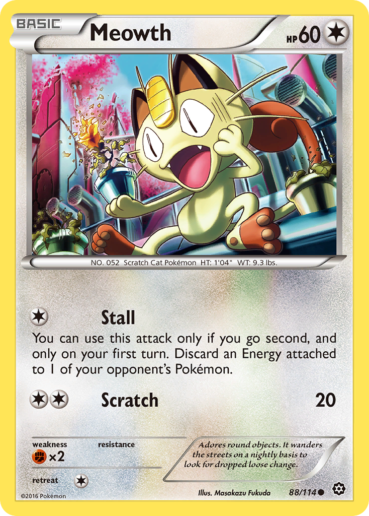 Meowth (88/114) [XY: Steam Siege] | Good Games Cannington