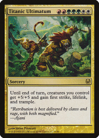 Titanic Ultimatum [Duel Decks: Ajani vs. Nicol Bolas] | Good Games Cannington