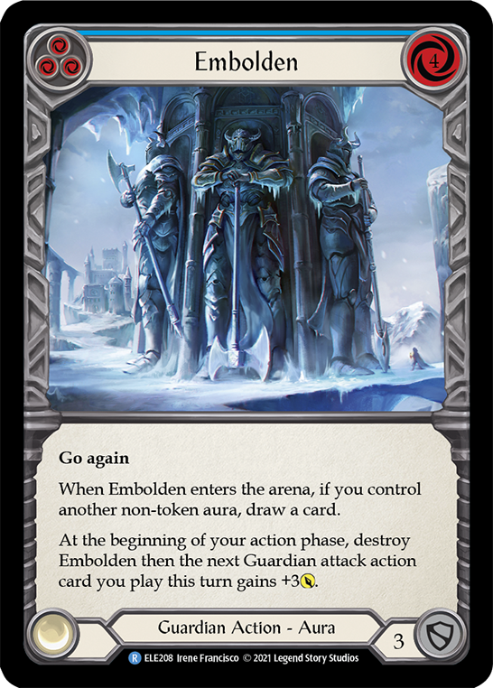 Embolden (Blue) [ELE208] (Tales of Aria)  1st Edition Rainbow Foil | Good Games Cannington