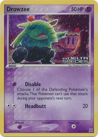 Drowzee (67/113) (Stamped) [EX: Delta Species] | Good Games Cannington