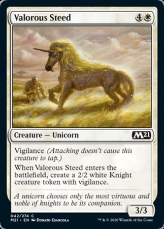Valorous Steed [Core Set 2021] | Good Games Cannington