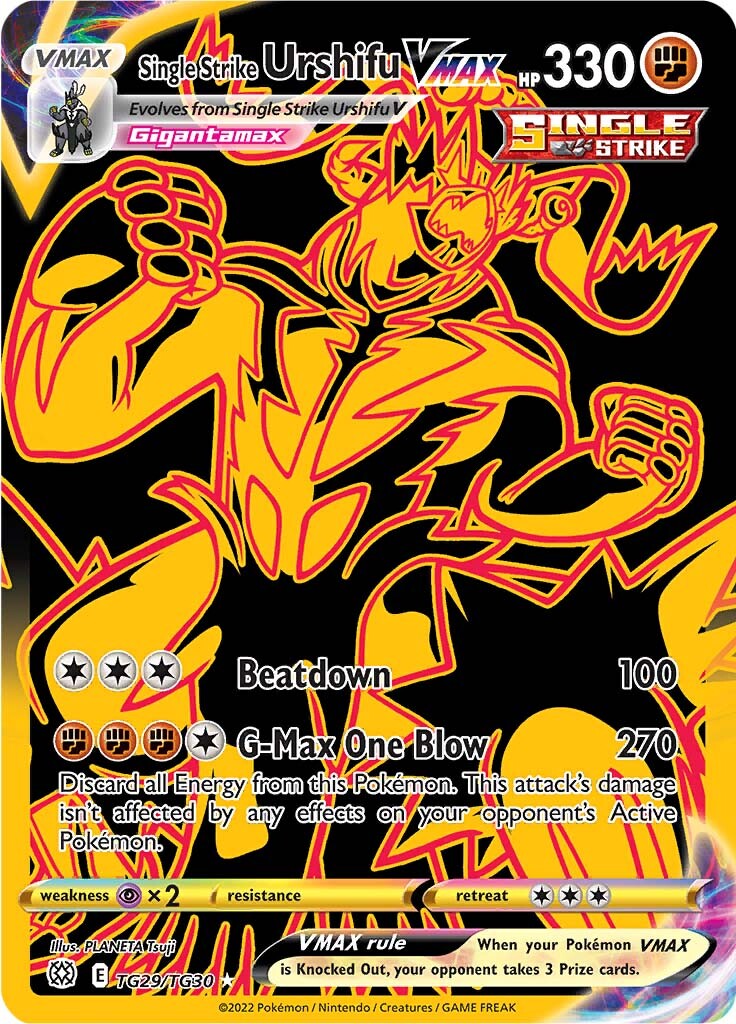 Single Strike Urshifu VMAX (TG29/TG30) [Sword & Shield: Brilliant Stars] | Good Games Cannington