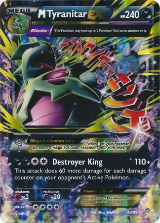 M Tyranitar EX (43/98) (Jumbo Card) [XY: Ancient Origins] | Good Games Cannington