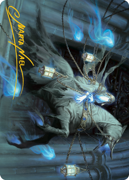 Patrician Geist Art Card (Gold-Stamped Signature) [Innistrad: Midnight Hunt Art Series] | Good Games Cannington