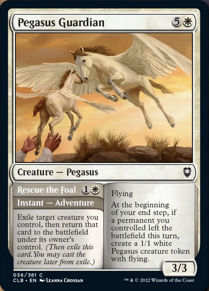 Pegasus Guardian // Rescue the Foal [Commander Legends: Battle for Baldur's Gate] | Good Games Cannington