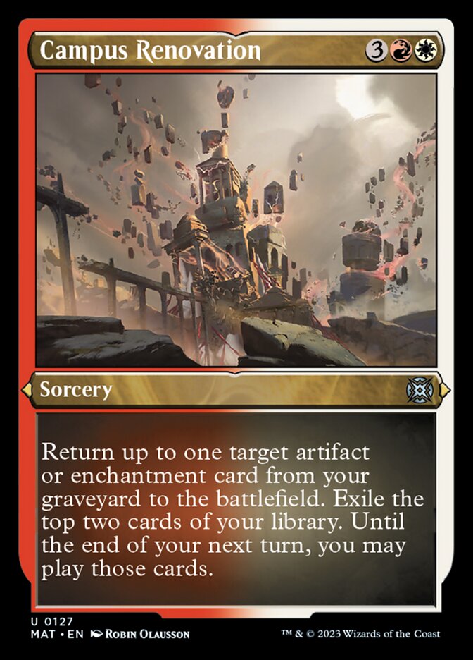 Campus Renovation (Foil Etched) [March of the Machine: The Aftermath] | Good Games Cannington