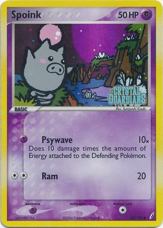 Spoink (62/100) (Stamped) [EX: Crystal Guardians] | Good Games Cannington