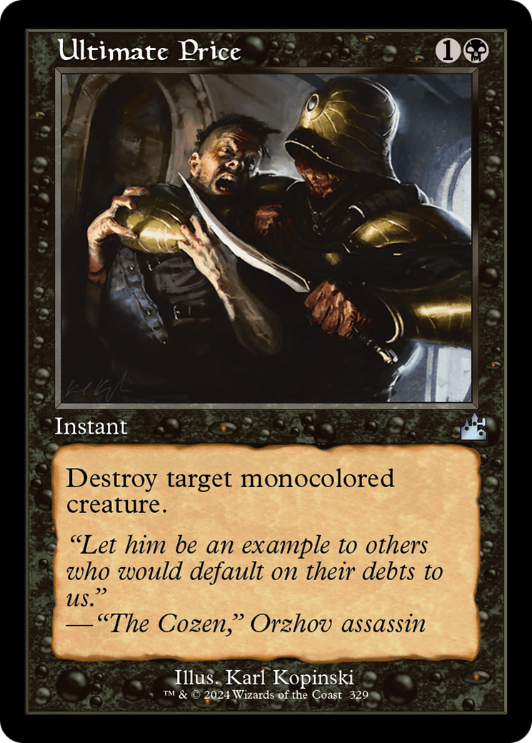 Ultimate Price (Retro Frame) [Ravnica Remastered] | Good Games Cannington