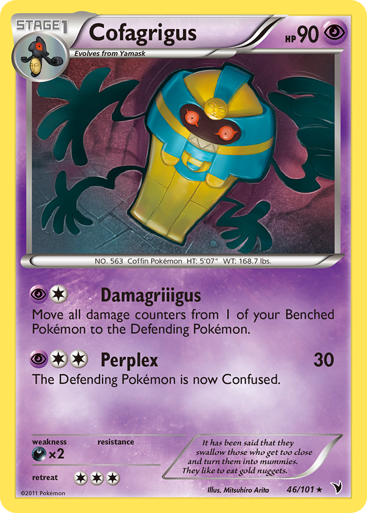 Cofagrigus (46/101) [Black & White: Noble Victories] | Good Games Cannington