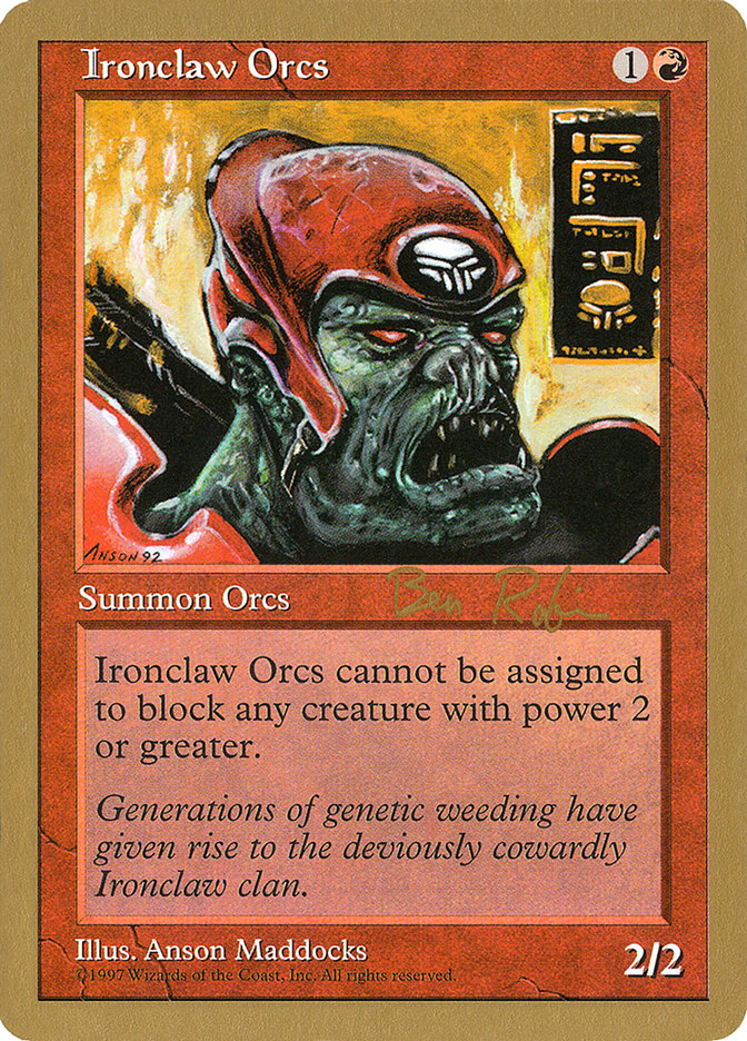 Ironclaw Orcs (Ben Rubin) [World Championship Decks 1998] | Good Games Cannington