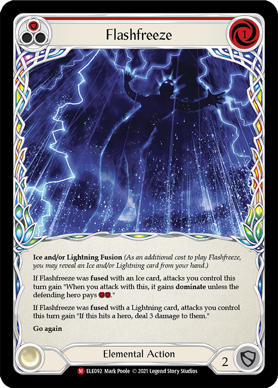 Flashfreeze [ELE092] (Tales of Aria)  1st Edition Rainbow Foil | Good Games Cannington