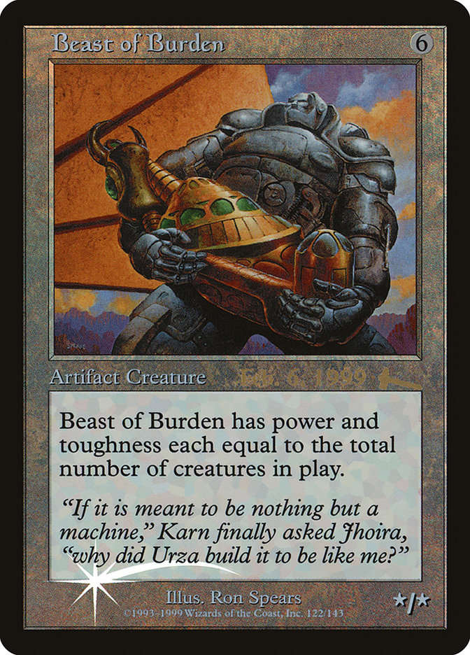 Beast of Burden [Urza's Legacy Promos] | Good Games Cannington