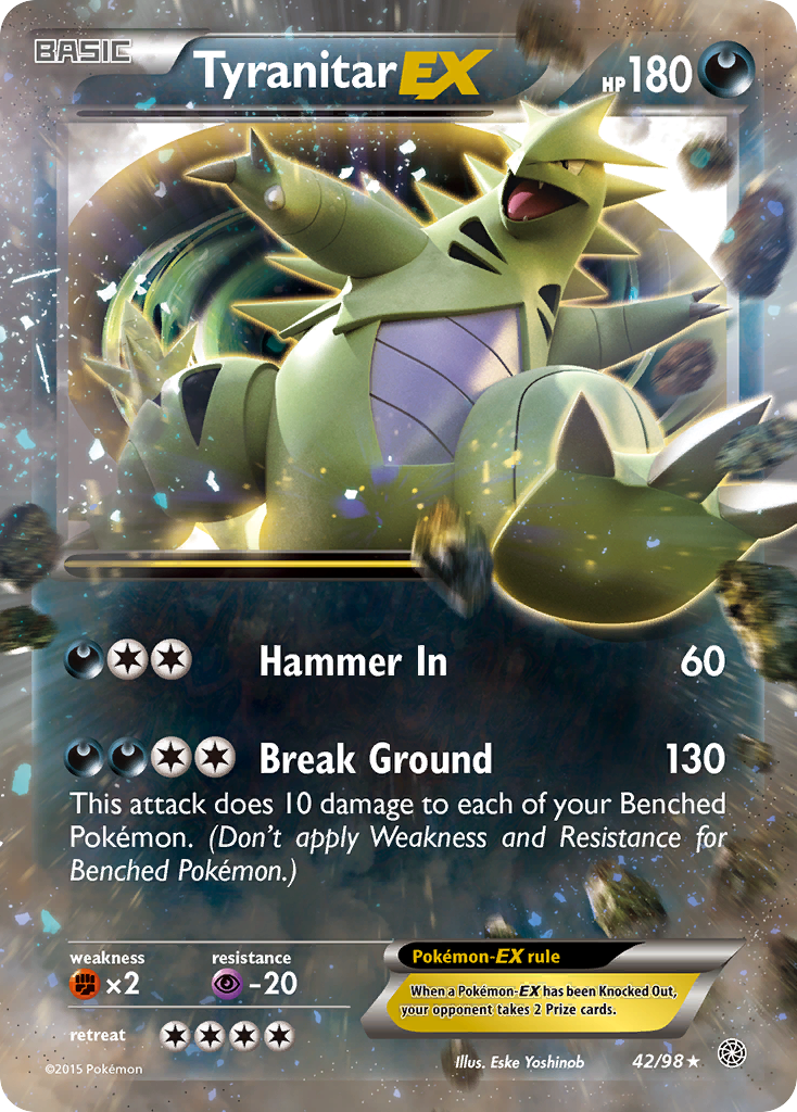 Tyranitar EX (42/98) [XY: Ancient Origins] | Good Games Cannington