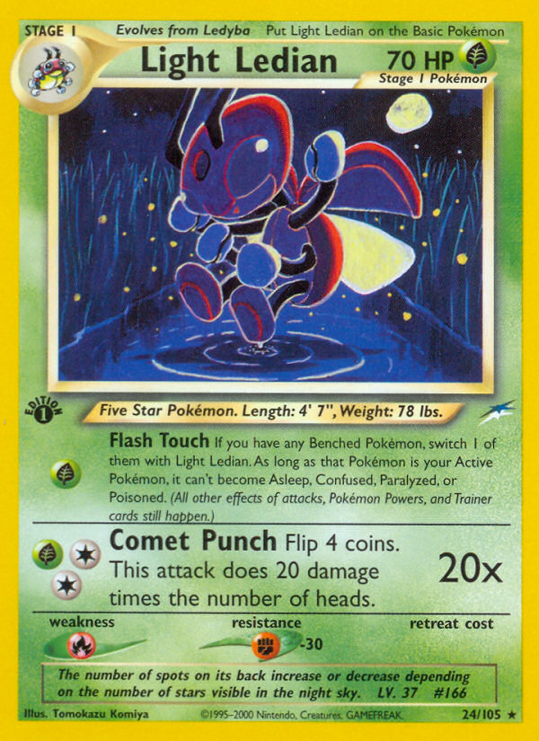 Light Ledian (24/105) [Neo Destiny 1st Edition] | Good Games Cannington