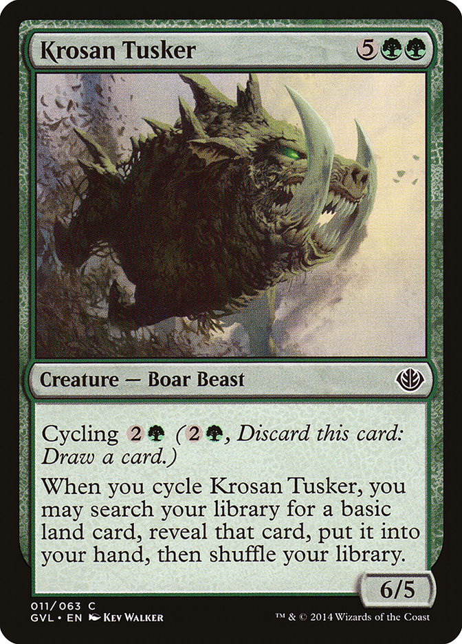 Krosan Tusker (Garruk vs. Liliana) [Duel Decks Anthology] | Good Games Cannington