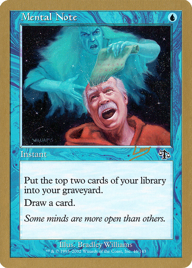 Mental Note (Raphael Levy) [World Championship Decks 2002] | Good Games Cannington