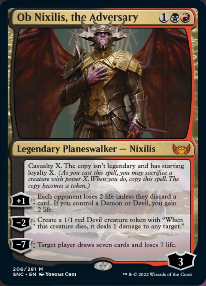 Ob Nixilis, the Adversary [Streets of New Capenna] | Good Games Cannington