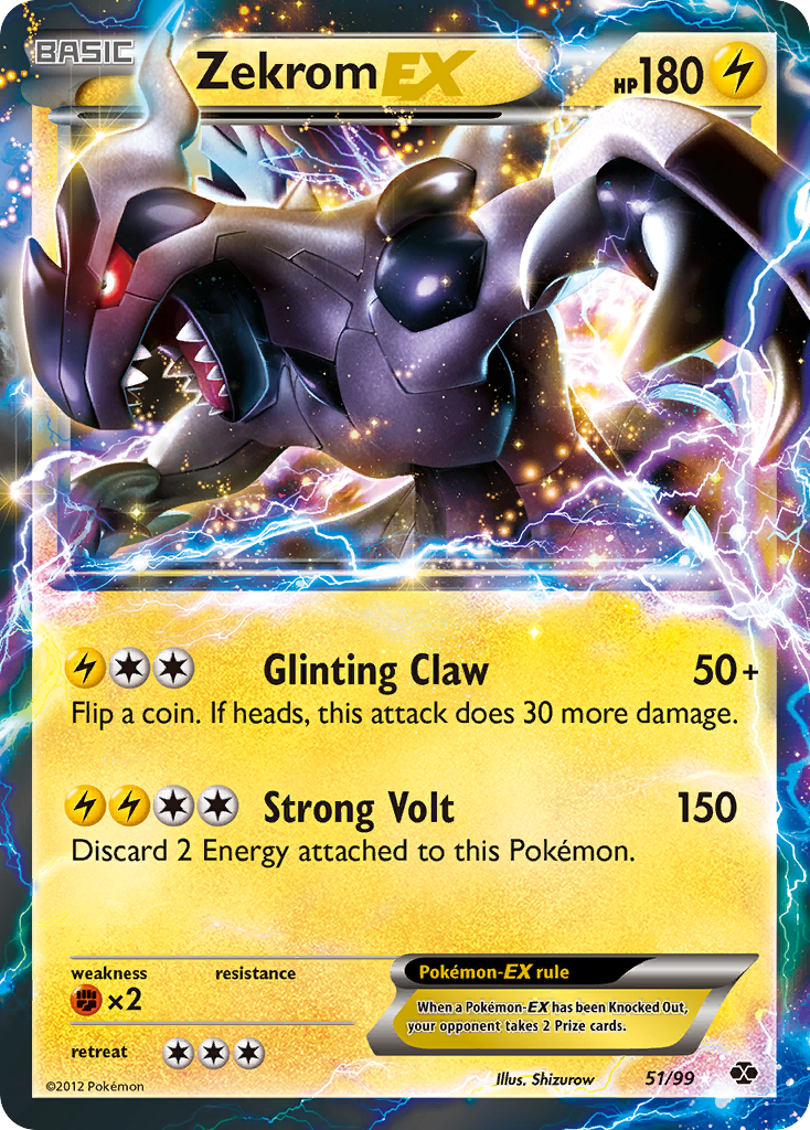 Zekrom EX (51/99) [Black & White: Next Destinies] | Good Games Cannington