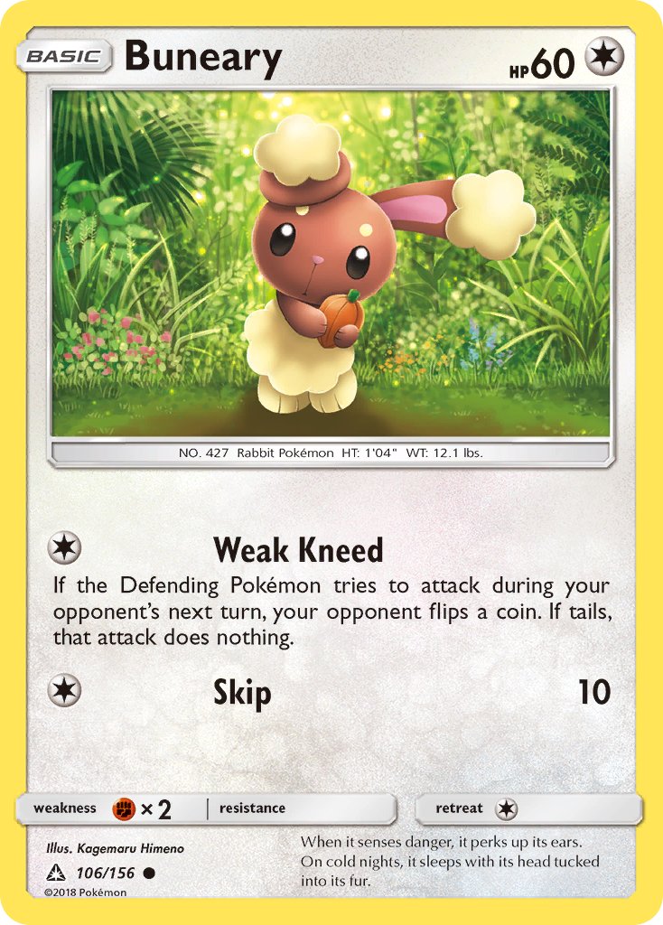 Buneary (106/156) [Sun & Moon: Ultra Prism] | Good Games Cannington
