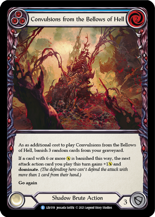 Convulsions from the Bellows of Hell (Blue) [LEV019] (Monarch Levia Blitz Deck) | Good Games Cannington