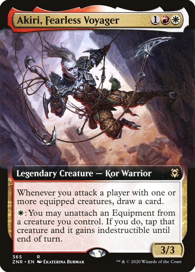 Akiri, Fearless Voyager (Extended Art) [Zendikar Rising] | Good Games Cannington