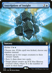 Inscription of Insight (Extended Art) [Zendikar Rising] | Good Games Cannington