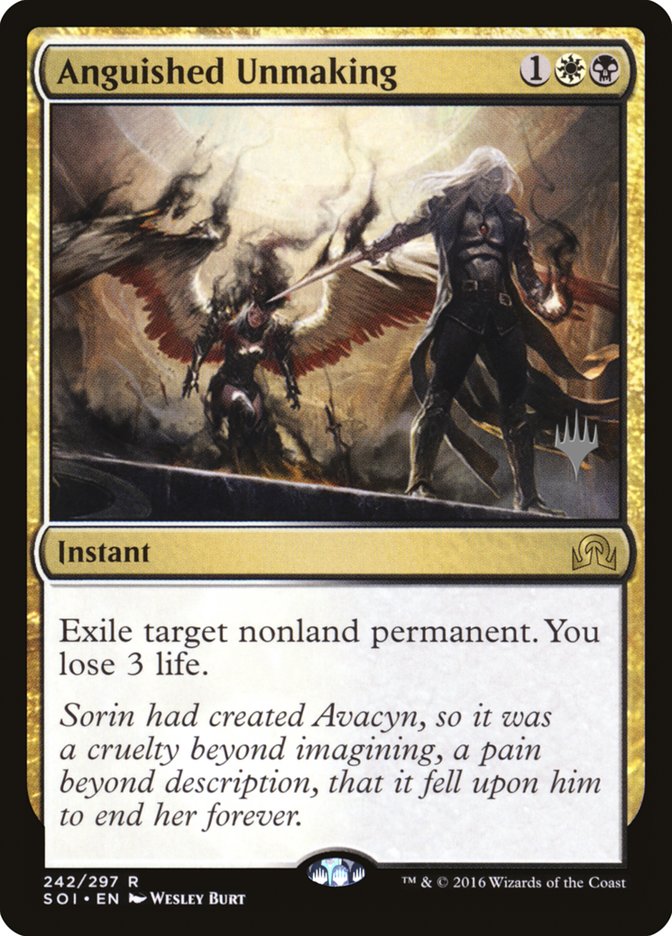 Anguished Unmaking (Promo Pack) [Shadows over Innistrad Promos] | Good Games Cannington