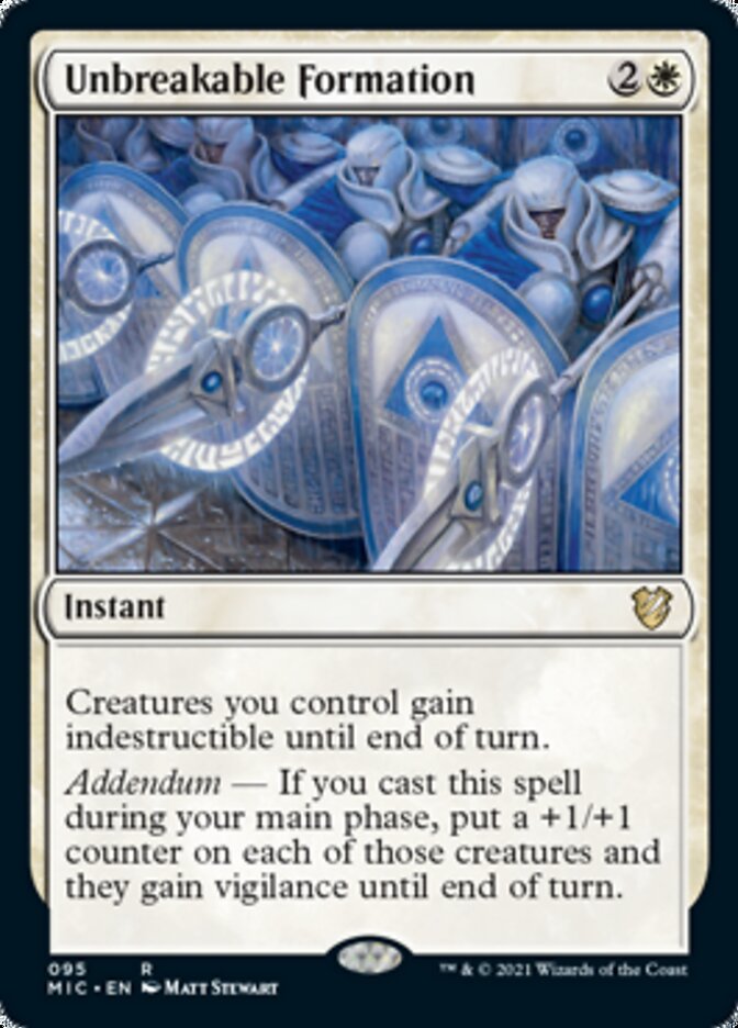 Unbreakable Formation [Innistrad: Midnight Hunt Commander] | Good Games Cannington