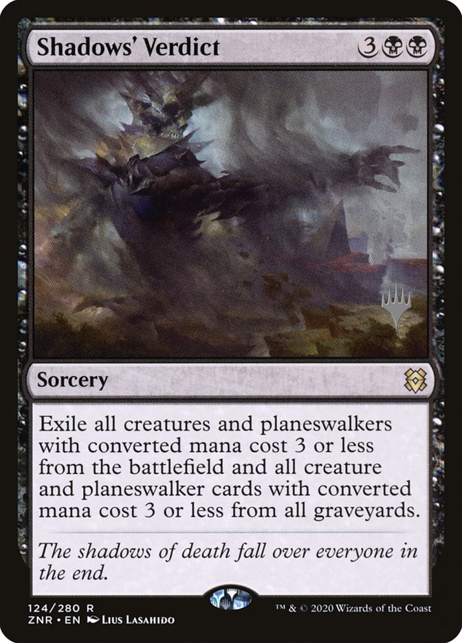 Shadows' Verdict (Promo Pack) [Zendikar Rising Promos] | Good Games Cannington