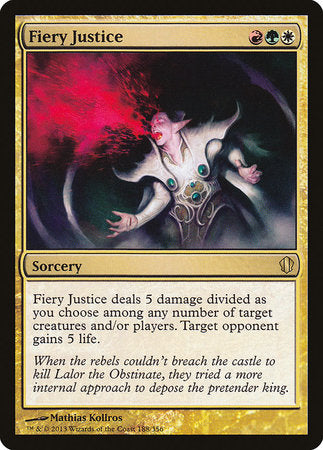 Fiery Justice [Commander 2013] | Good Games Cannington