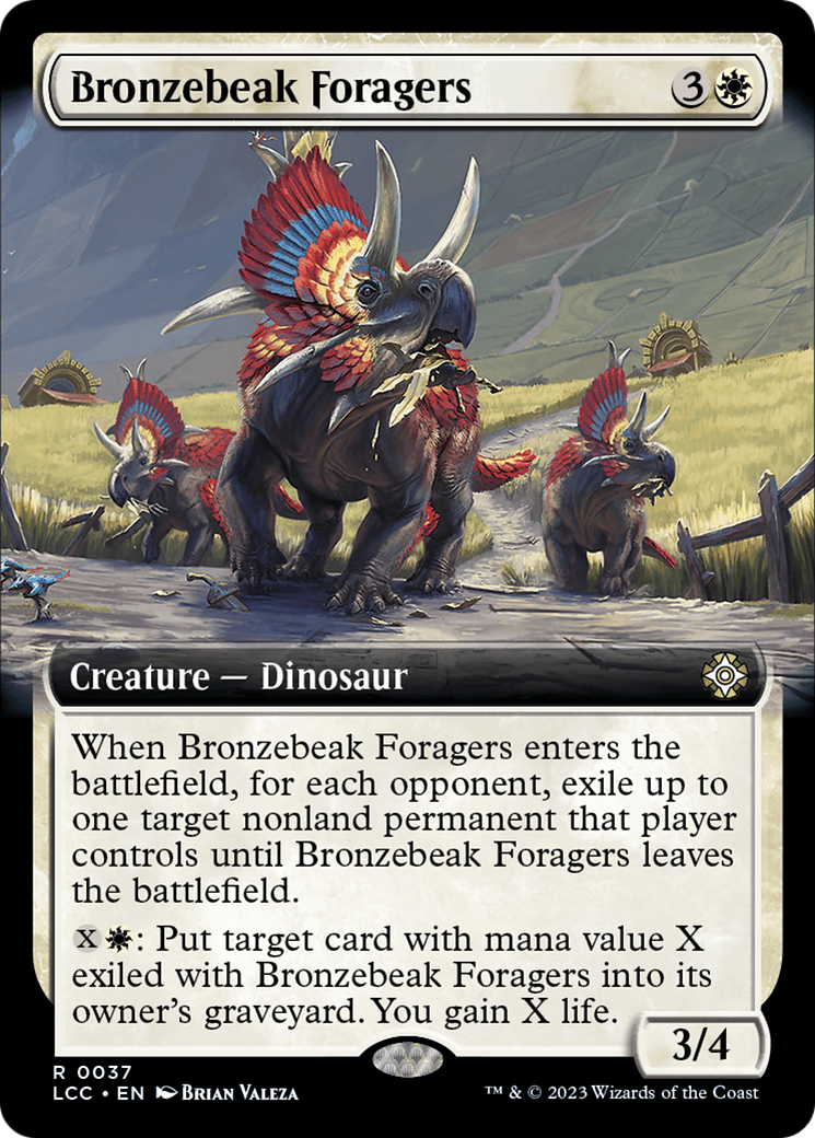 Bronzebeak Foragers (Extended Art) [The Lost Caverns of Ixalan Commander] | Good Games Cannington