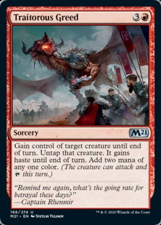 Traitorous Greed [Core Set 2021] | Good Games Cannington