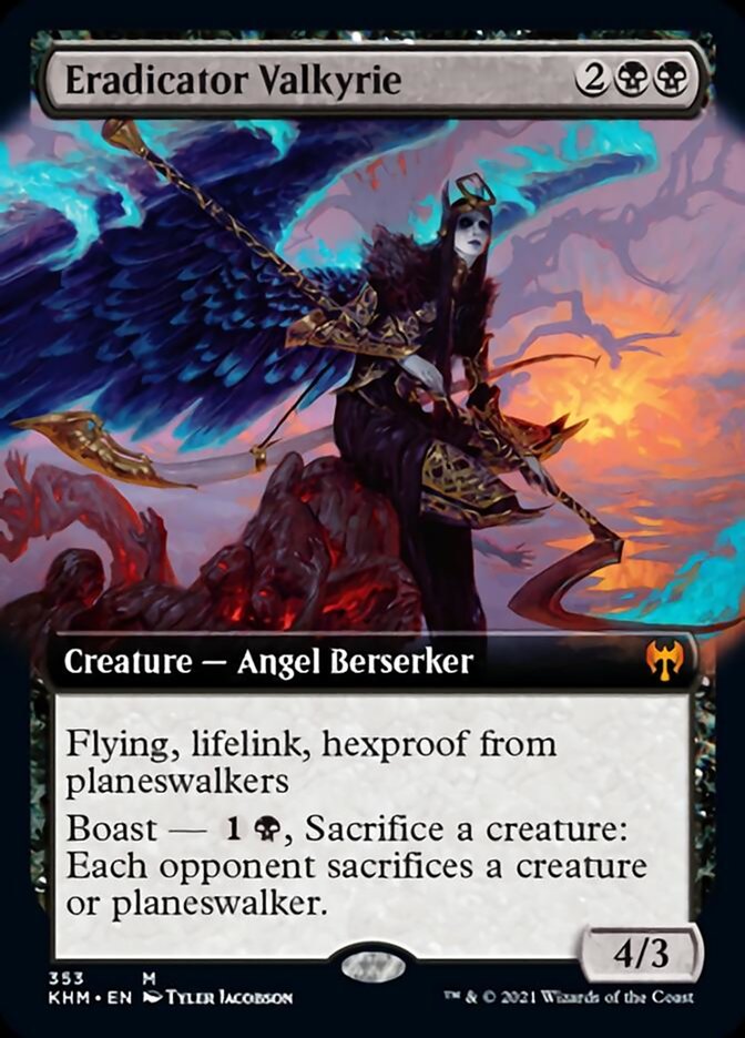Eradicator Valkyrie (Extended Art) [Kaldheim] | Good Games Cannington