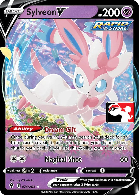 Sylveon V (074/203) [Prize Pack Series One] | Good Games Cannington