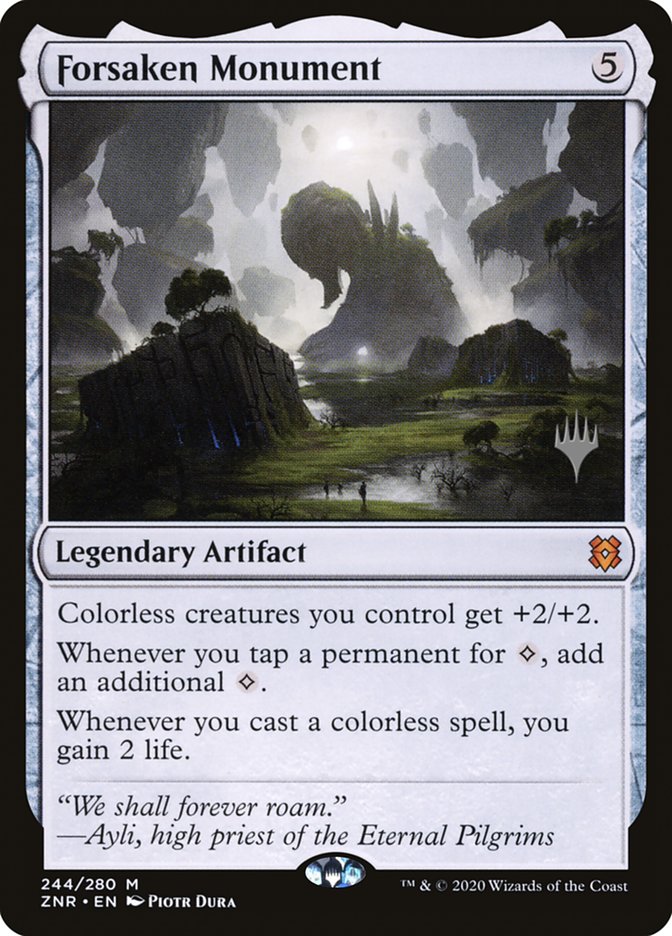 Forsaken Monument (Promo Pack) [Zendikar Rising Promos] | Good Games Cannington
