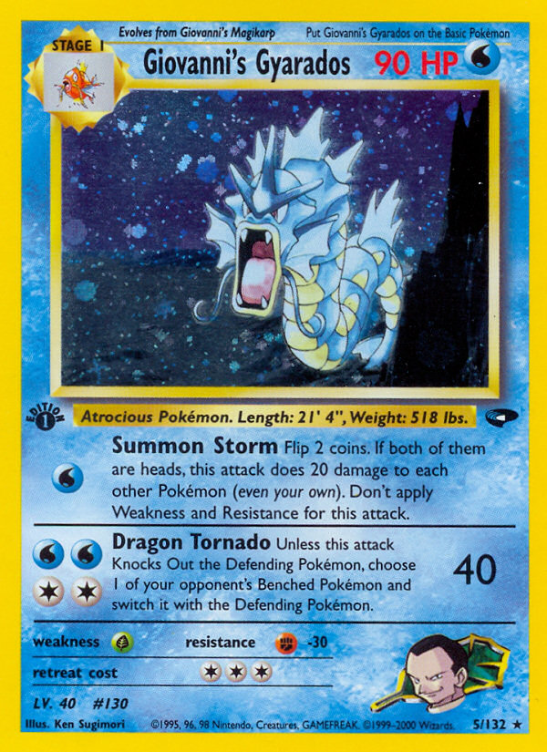 Giovanni's Gyarados (5/132) [Gym Challenge 1st Edition] | Good Games Cannington