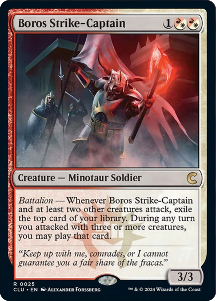 Boros Strike-Captain [Ravnica: Clue Edition] | Good Games Cannington