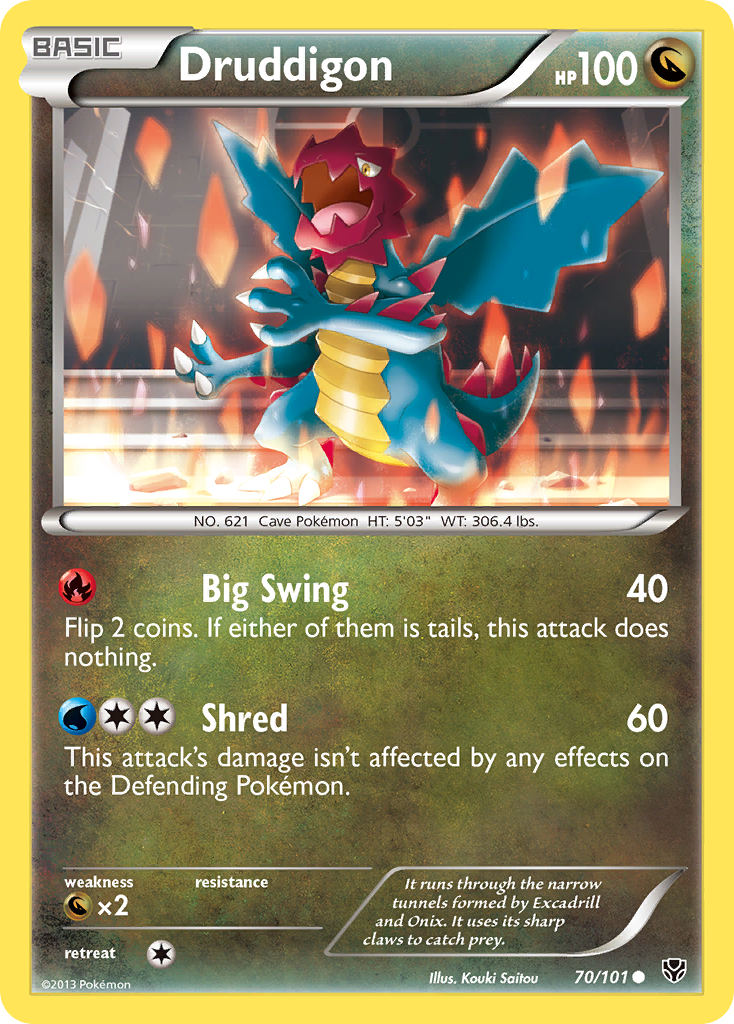 Druddigon (70/101) [Black & White: Plasma Blast] | Good Games Cannington