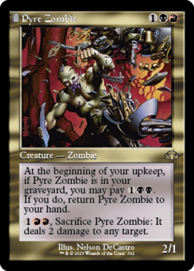 Pyre Zombie (Retro) [Dominaria Remastered] | Good Games Cannington