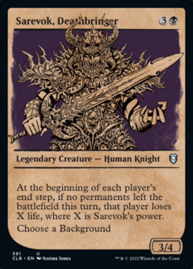 Sarevok, Deathbringer (Showcase) [Commander Legends: Battle for Baldur's Gate] | Good Games Cannington