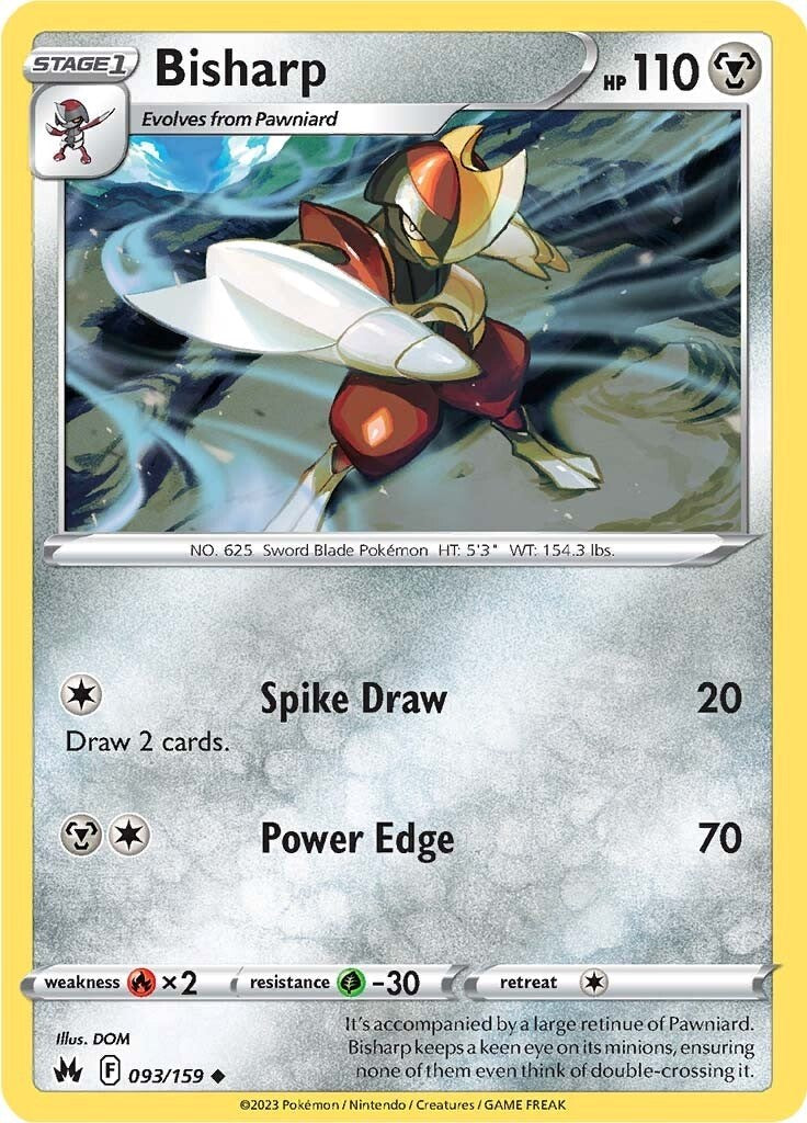 Bisharp (093/159) [Sword & Shield: Crown Zenith] | Good Games Cannington