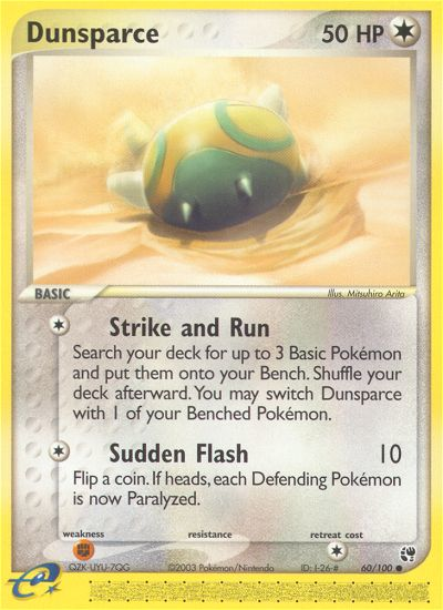 Dunsparce (60/100) [EX: Sandstorm] | Good Games Cannington