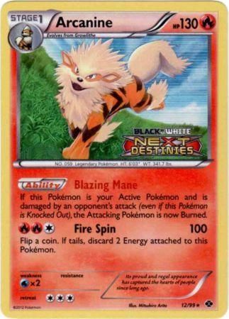 Arcanine (12/99) (Prerelease Promo) [Black & White: Black Star Promos] | Good Games Cannington