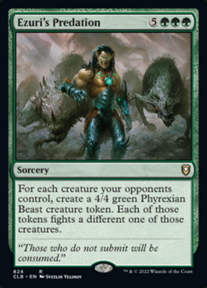 Ezuri's Predation [Commander Legends: Battle for Baldur's Gate] | Good Games Cannington