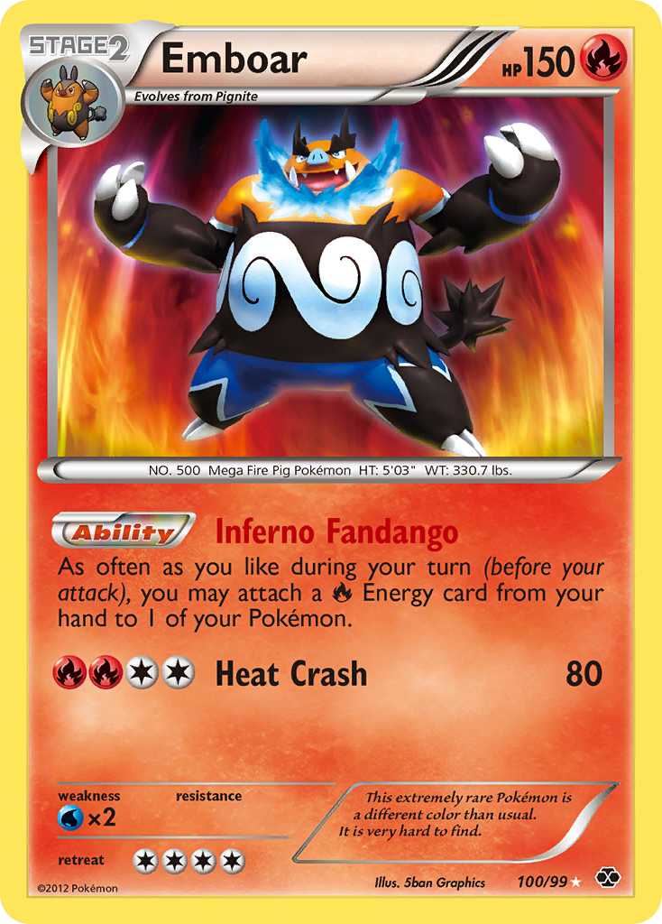 Emboar (100/99) [Black & White: Next Destinies] | Good Games Cannington